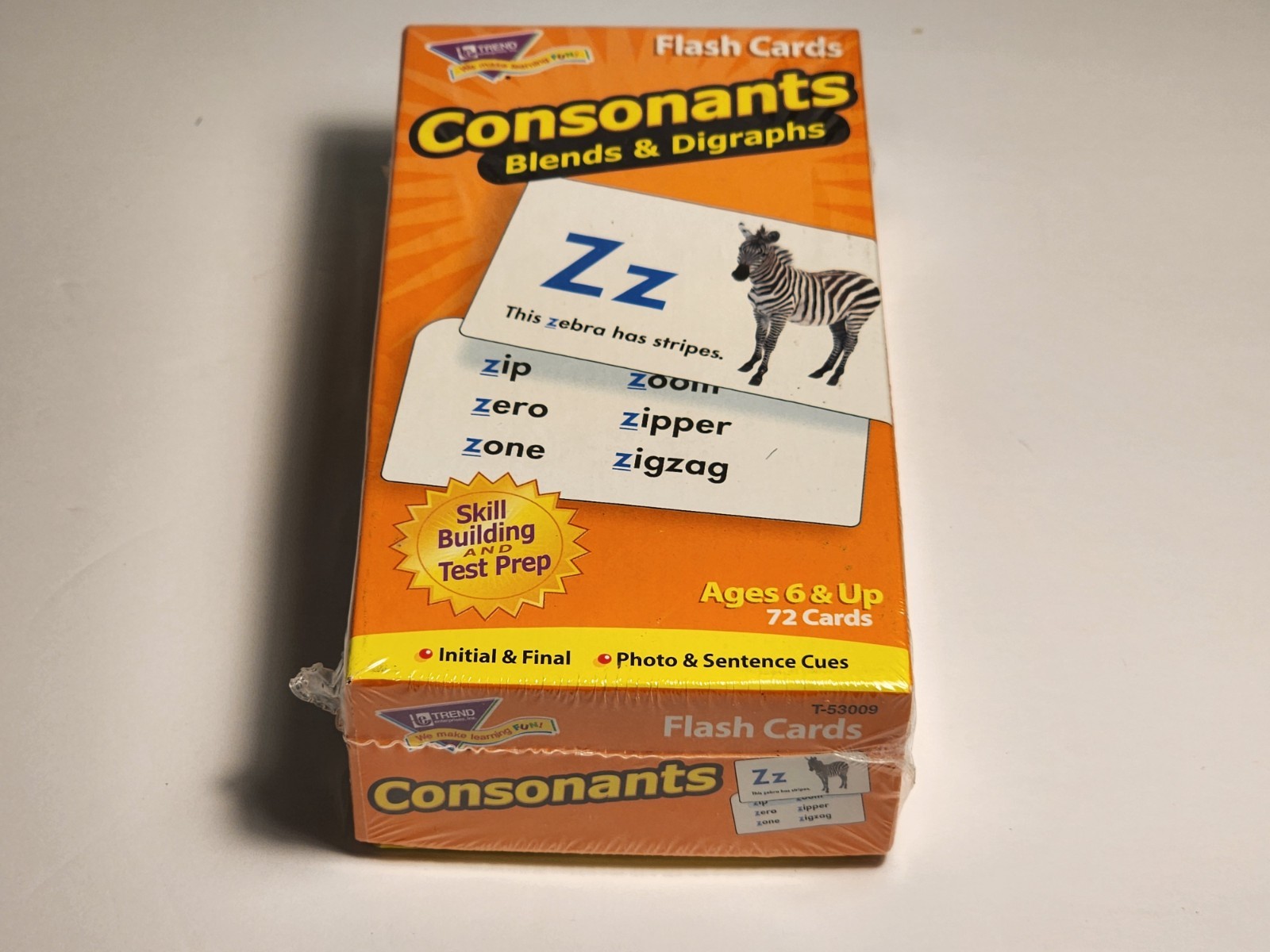 Consonants Blends Digraphs Flash Cards Ages 6 & up Brand New Sealed!