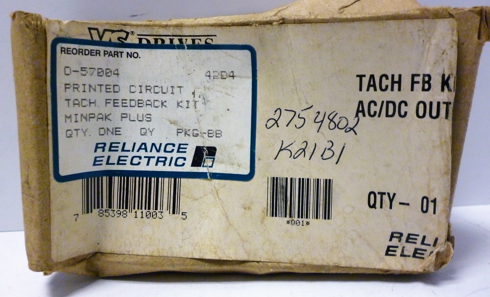 Reliance Electric 14C-221 Tach Feedback Kit