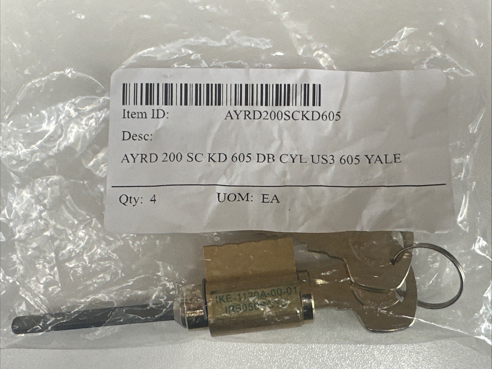 Yale Real Living AYRD200SCKA625 YALE AYRD200SCKA26 DB CYL US26 625 YALE5050 SC K