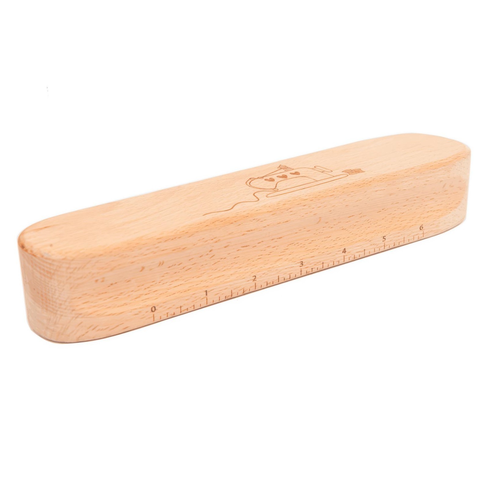 Sewing Clapper Hardwood, Ironing Tool for Quilters, Press Seams Flat,Brown
