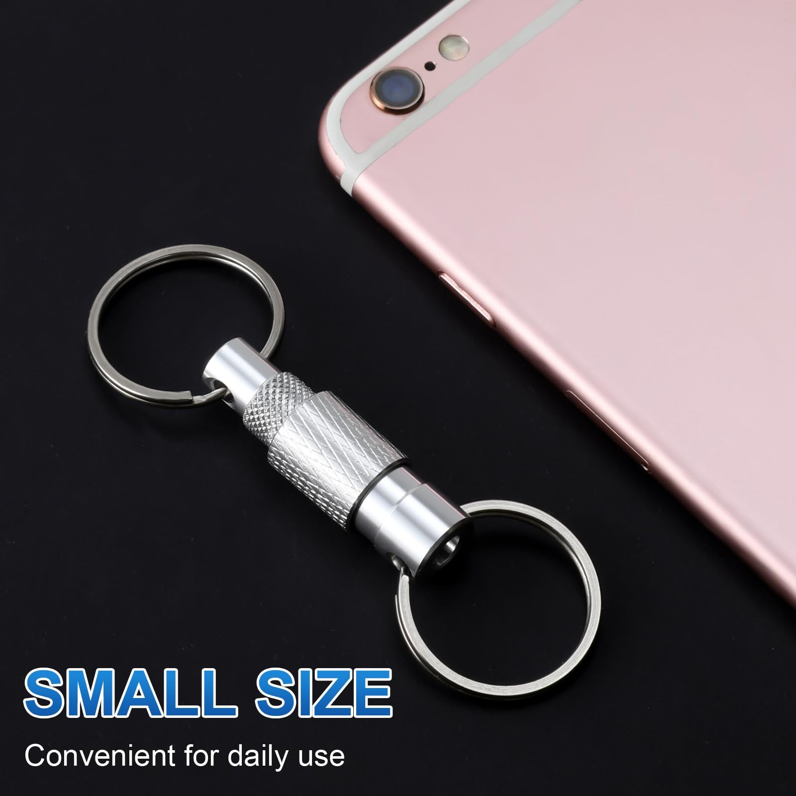 Quick Release Keychain 3Pack, Detachable Quick Disconnect Keychain with Split...