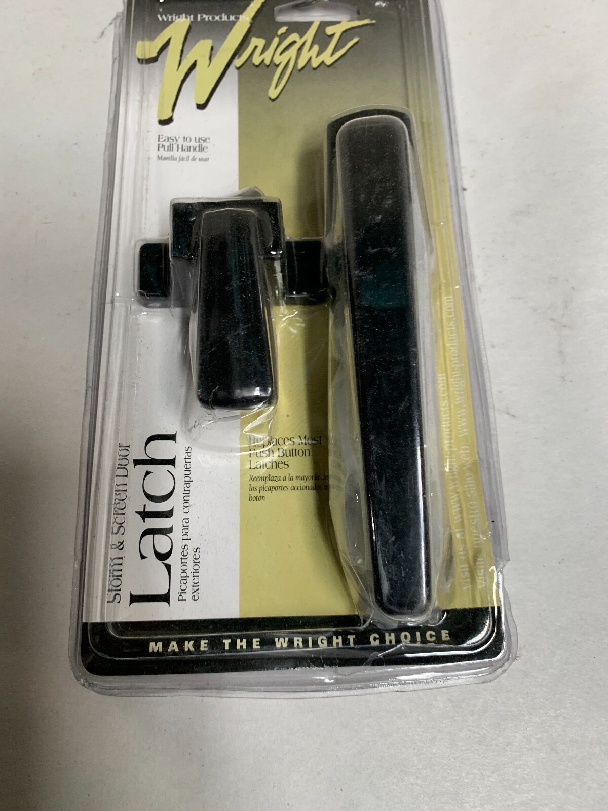 UNUSED Black Wright Patio Screen Storm Screen Door Handle Latch (A5)
