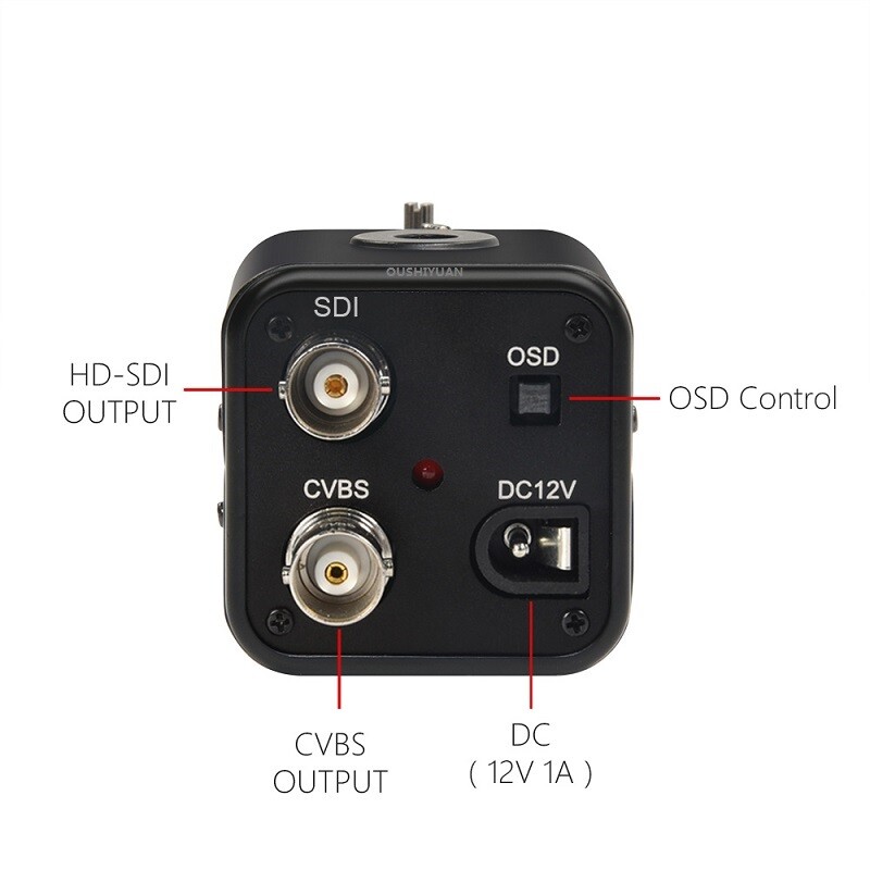CCTV 2.0MP 1080P NO Distortion Lens Security Mini Box HD SDI Camera