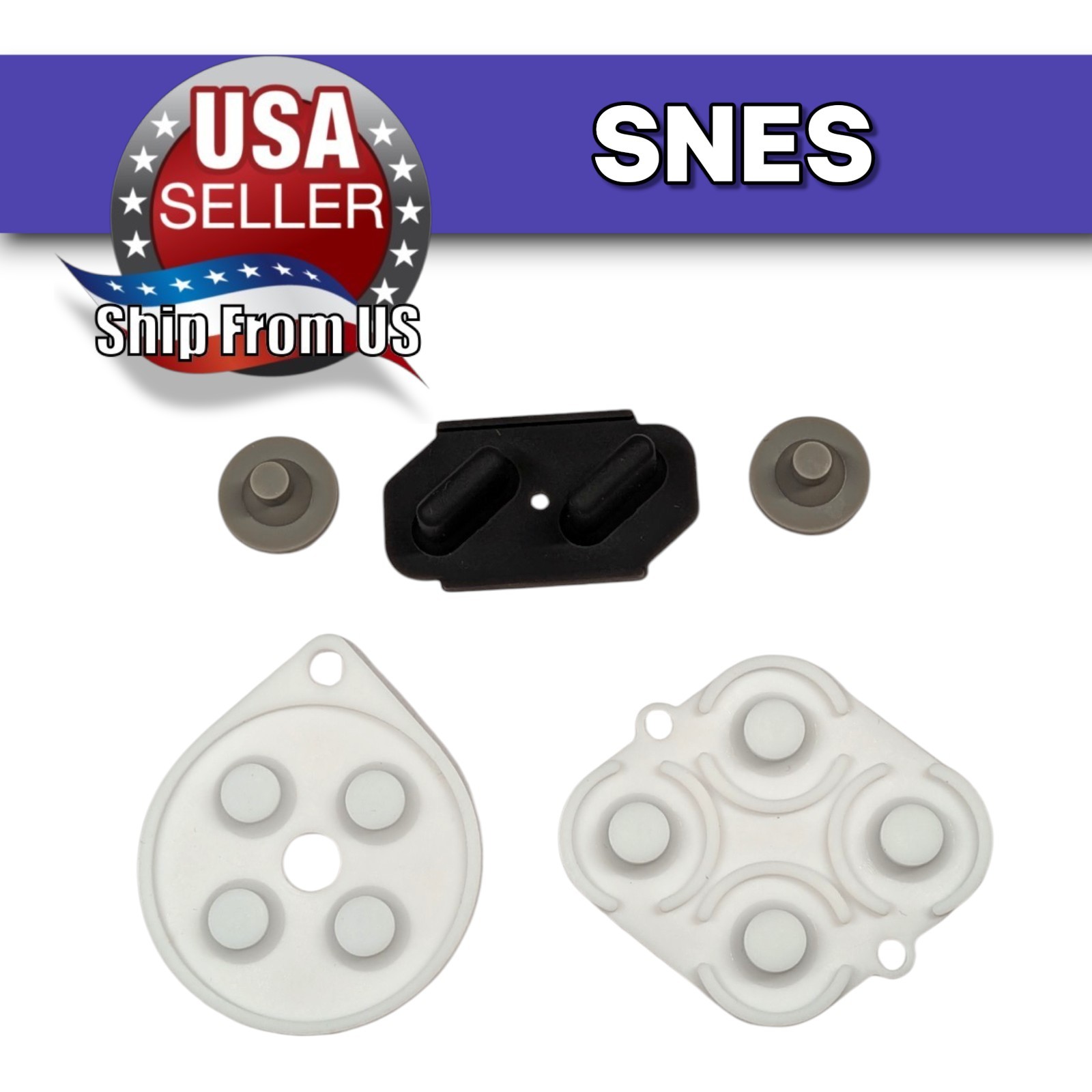5 Sets | SNES Rubber Pads Silicone Conductive Button Membranes Super Controller