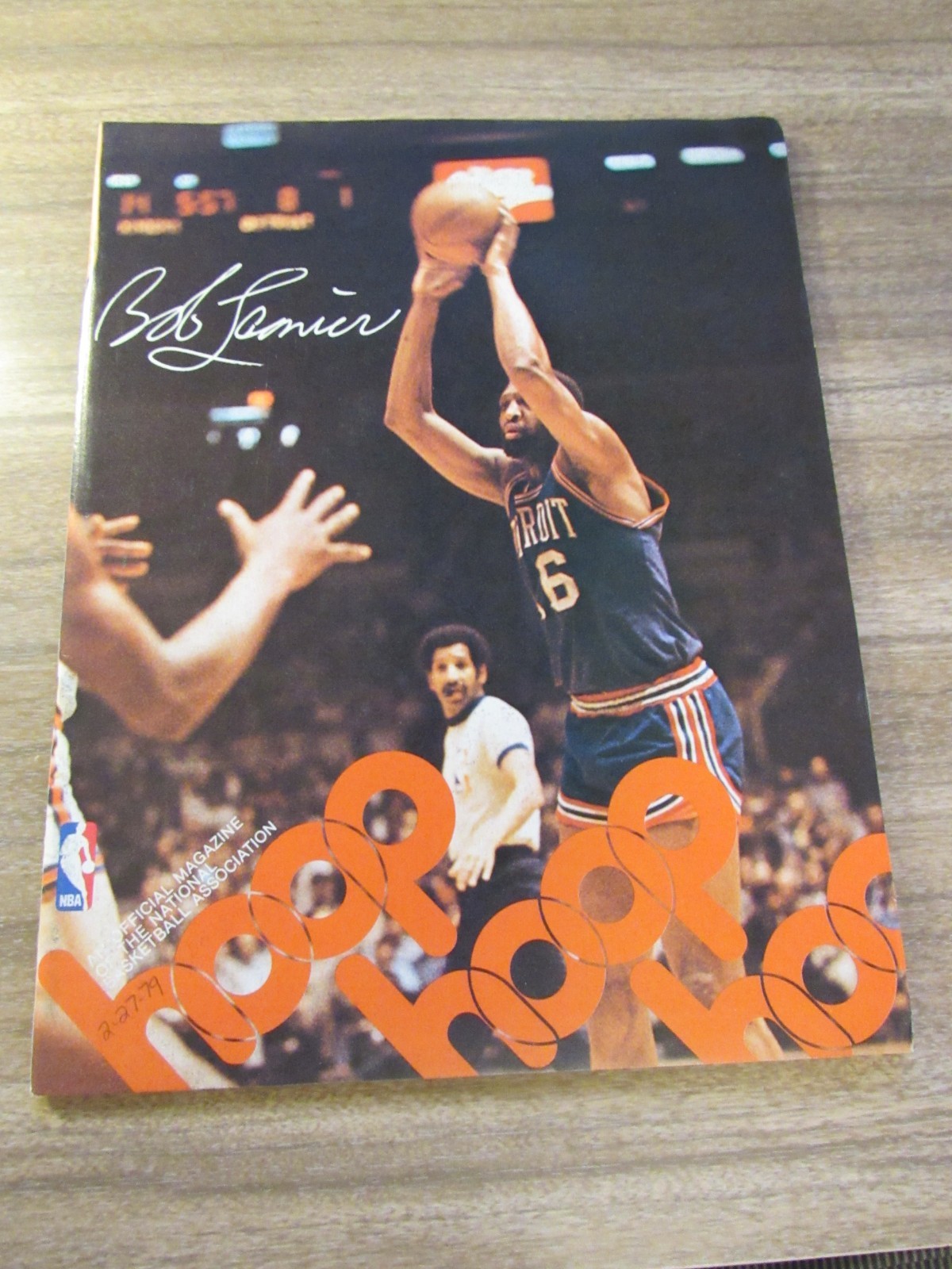1978-79 Bulls v Detroit Pistons Program Kevin Porter 32 Point 22 Assist DD