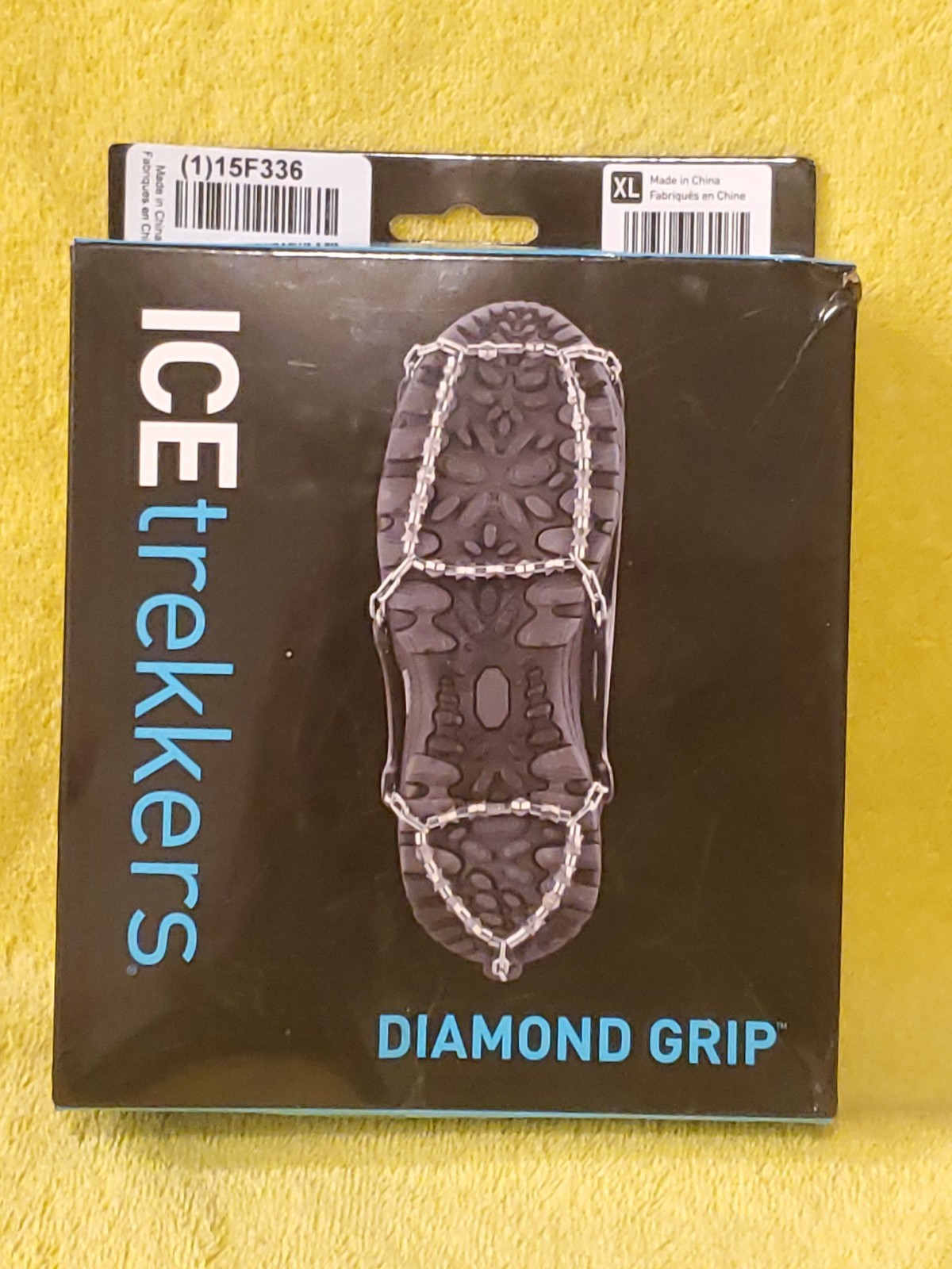 NIB Yaktrax Ice Trekkers Diamond Grip XL Full-Foot Traction on Ice Snow XL s