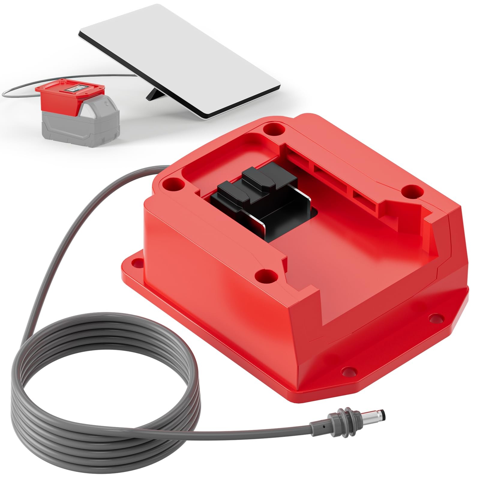 Battery Adapter Compatible with Starlink Mini For Milwaukee Battery, Red