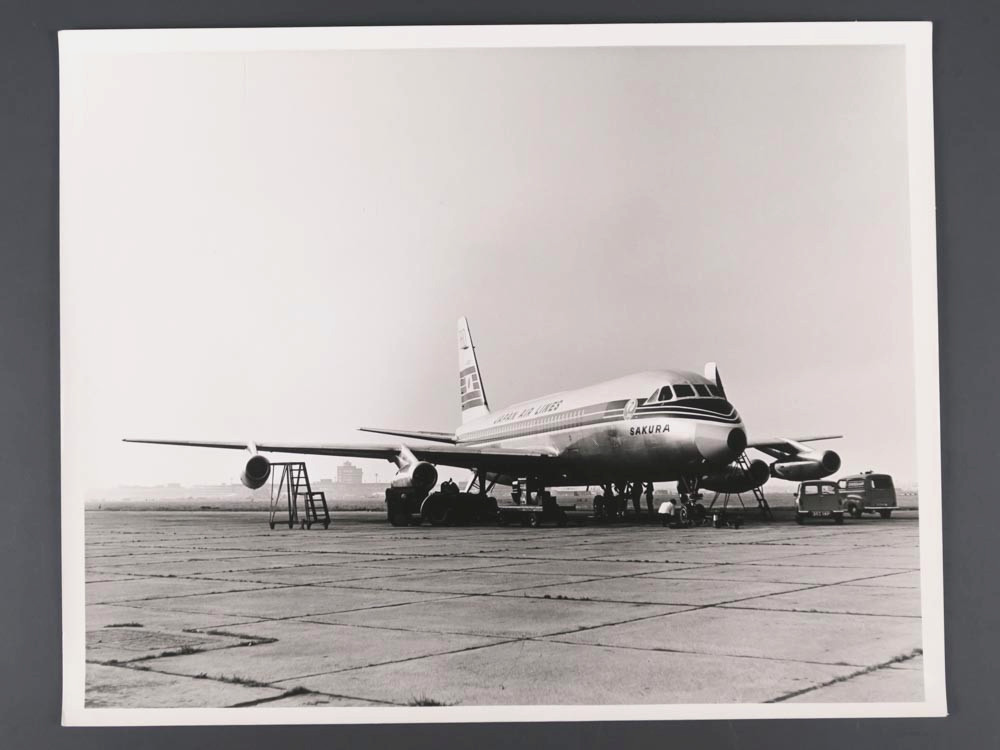 VTG. AIRCRAFT AIRPLANE AVIATION PHOTO - CONVAIR 880 JAPAN AIRLINES UK 1960's