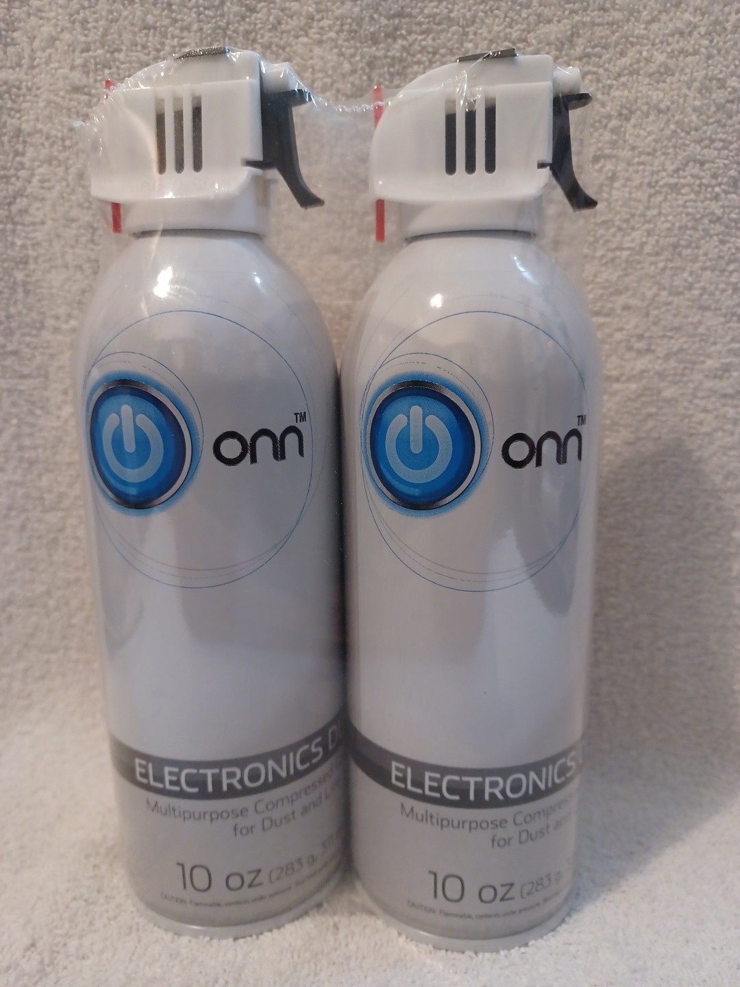 ONN Ultra Industrial Strength Compressed Air Duster Cleaner 10 oz. 2/Pack B-50