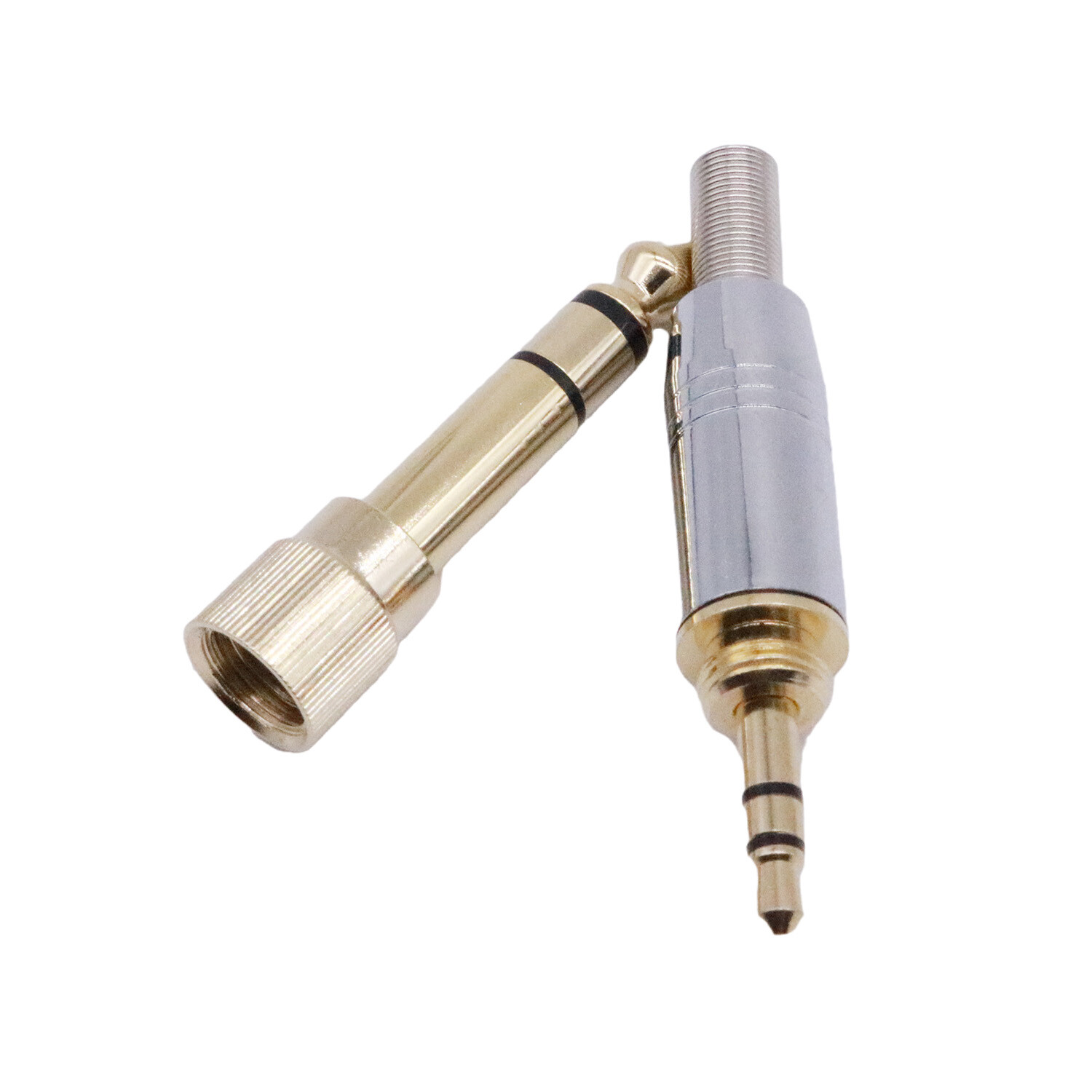 6.35mm Male To 3.5mm Female HiFi Headphone Audio Connector W 3.5mm Screw Adapter