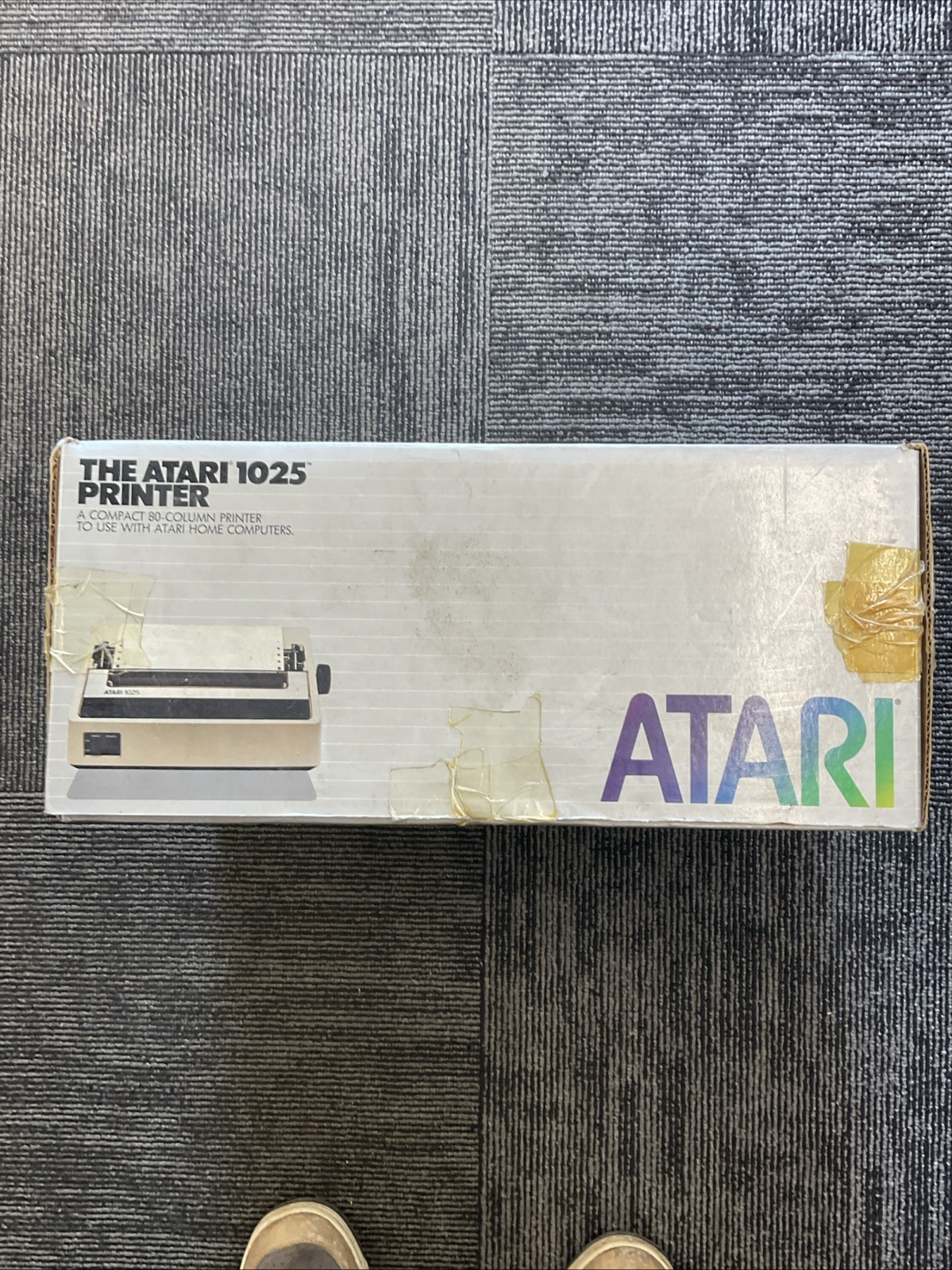 Atari 1025 Printer - In Box - Power On - Untested - Cables - Matching Serials