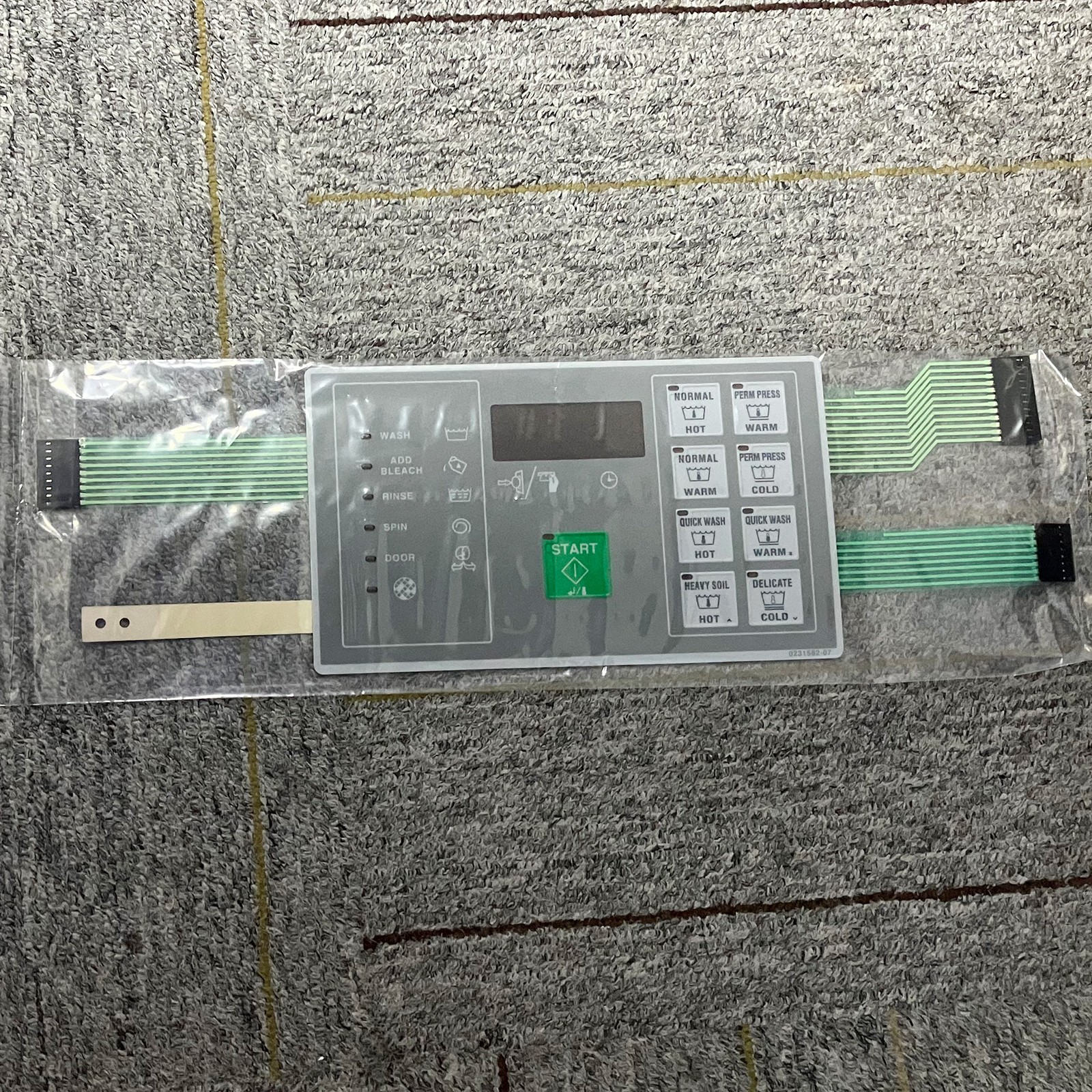 F0231582-07P BRAND NEW KEYPAD FOR HUEBSCH BC WASHER, F0231582-07