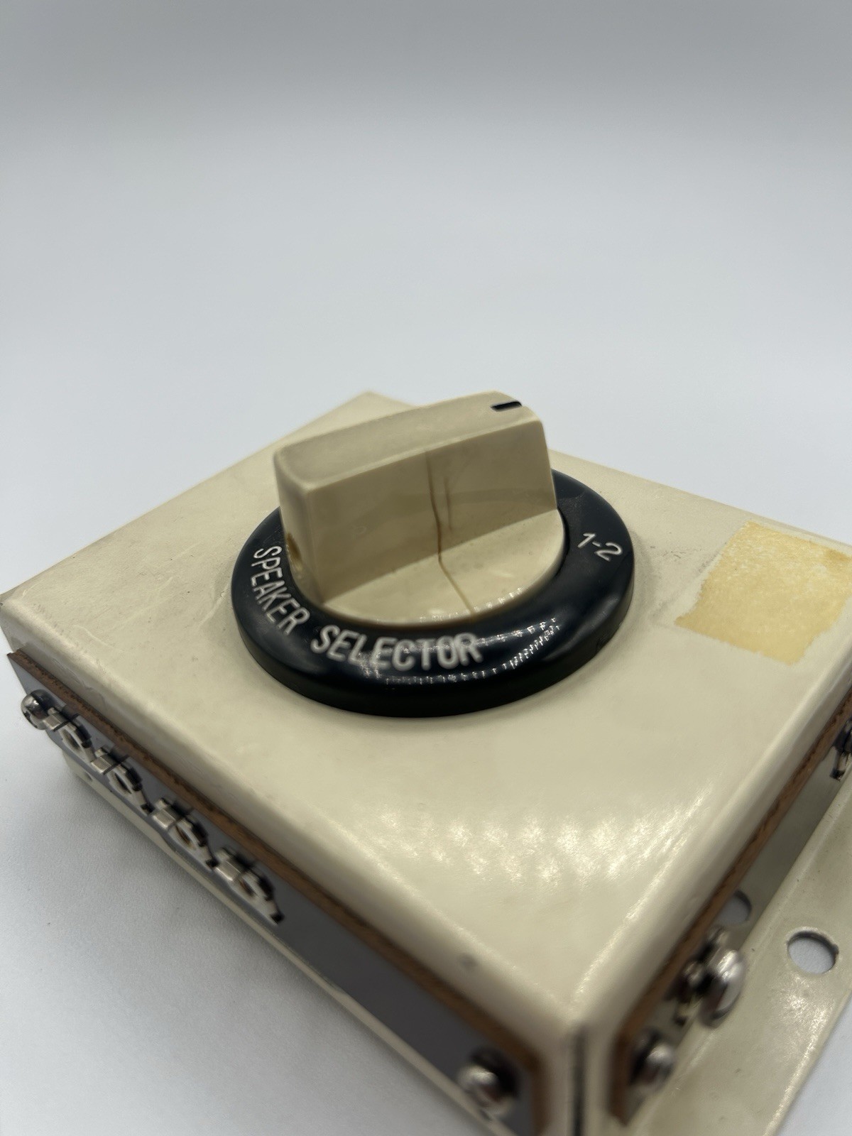 Vintage Stereo Speaker Selector Switch, Metal