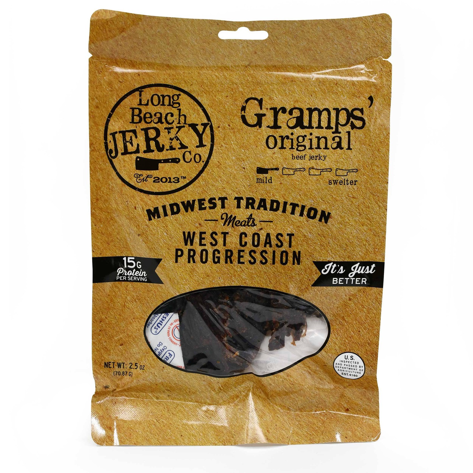 Gramps Original Flavor Beef Jerky | 2.5 oz | JVL Enterprises