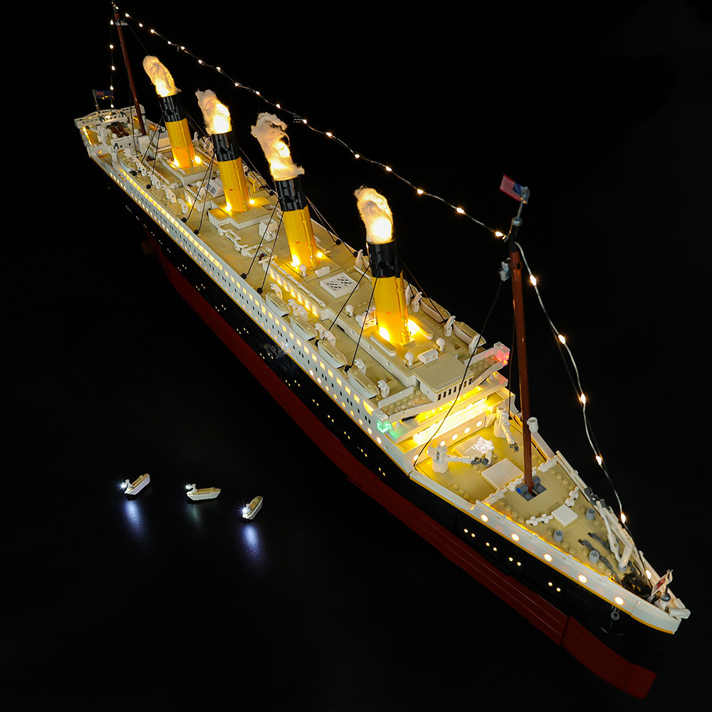 LED Light Kit for Titanic - Compatible with LEGO® 10294 Set (RC+ Sound Version)