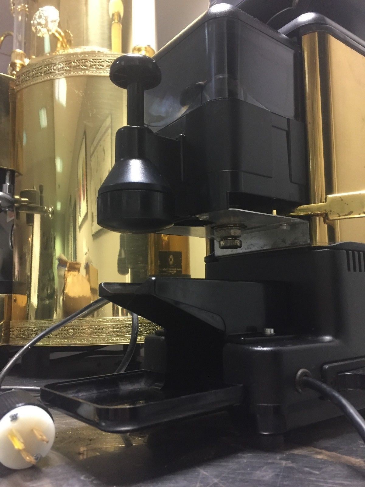 FAEMA MPN Lux Brass and Ebony Espresso Grinder