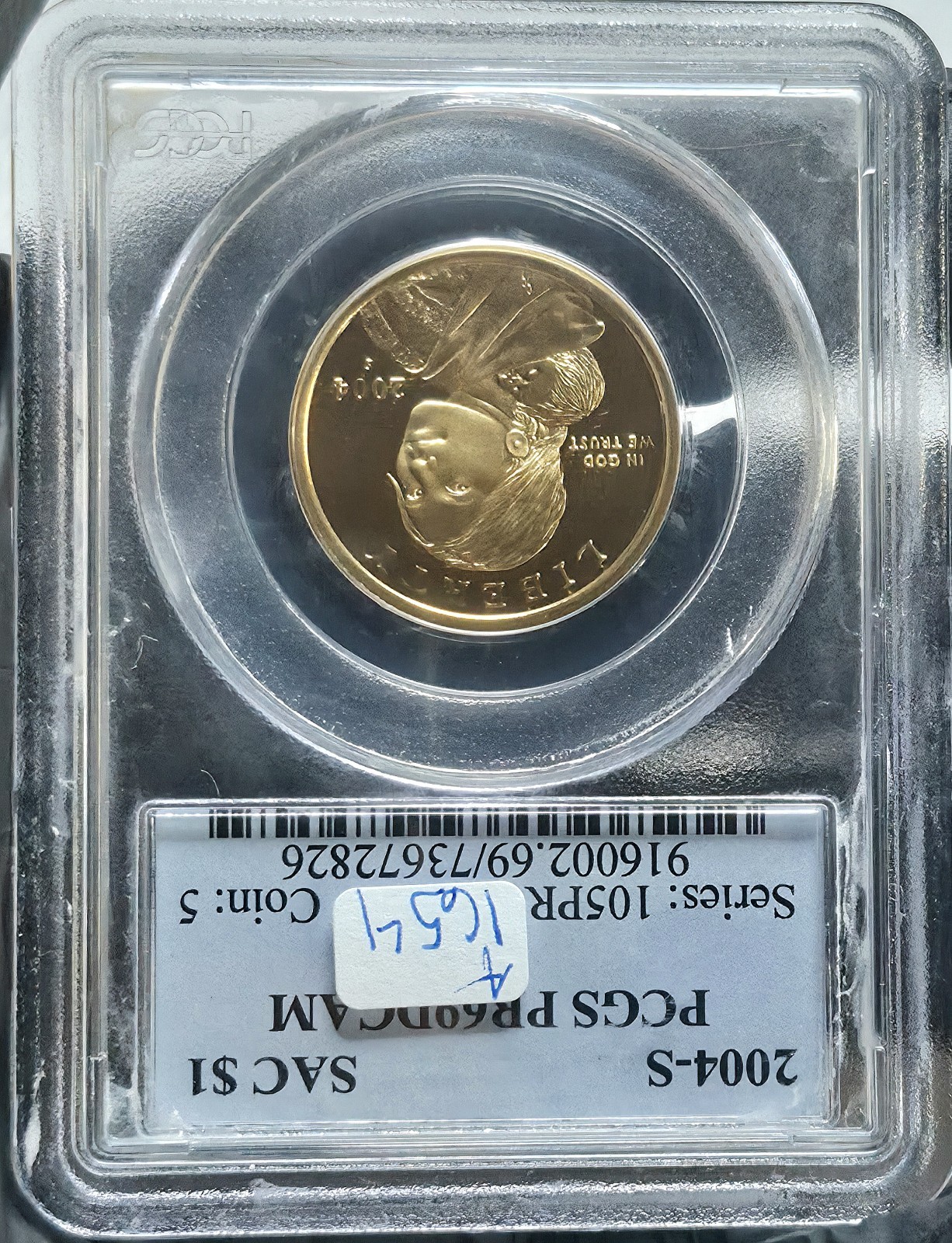 PCGS PR69DCAM - 2004 S - Sacagawea Dollar. A1654