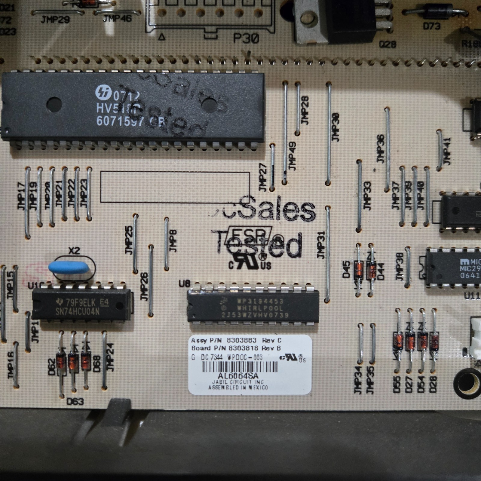 Whirlpool Double Oven Control Board 8303883 8303818 OEM✅ Tested Read Description