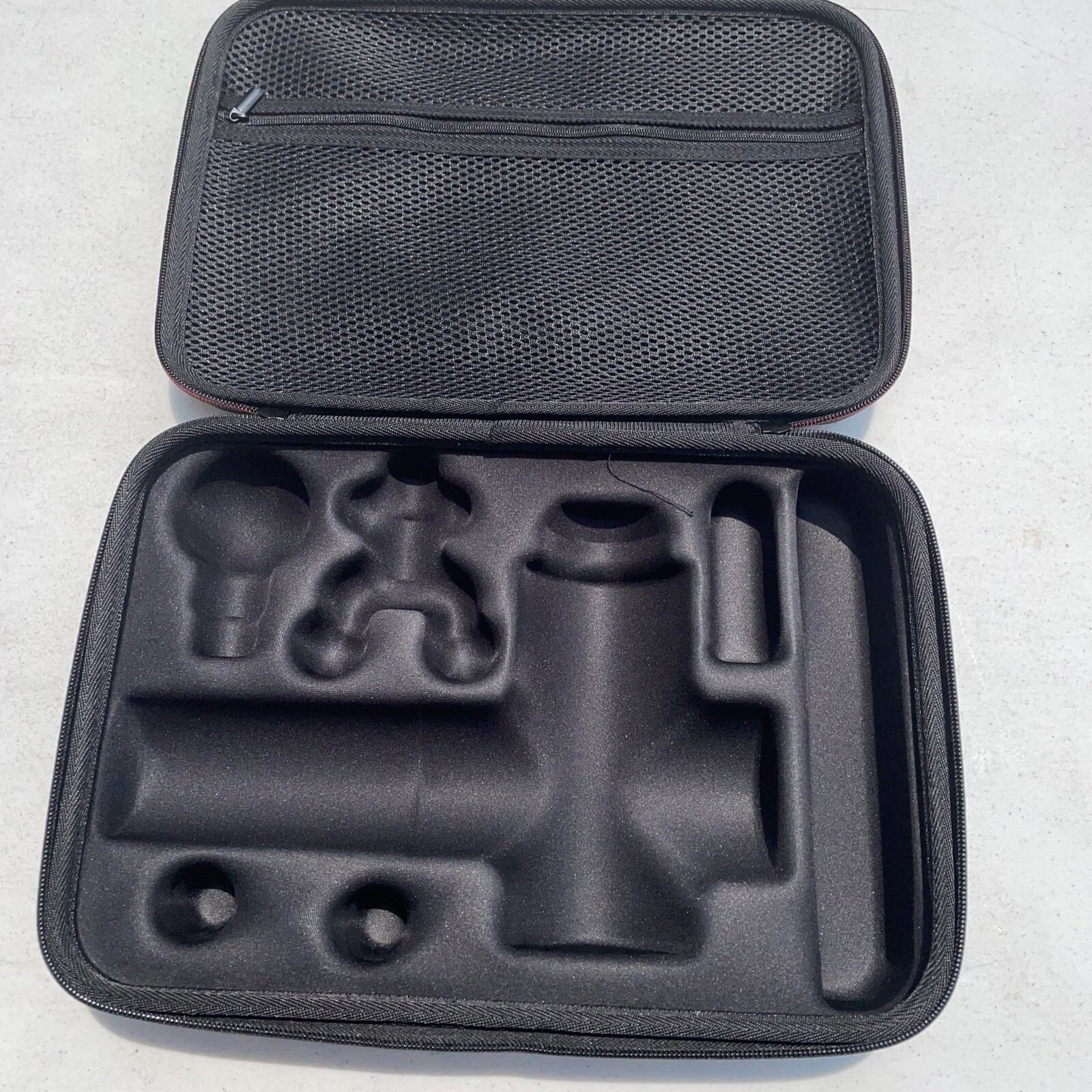 YESKER MASSAGE CASE YSK-008 BLACK 4 ATTACHMENT & GUN COMPARTMENTS w/LG POCKET