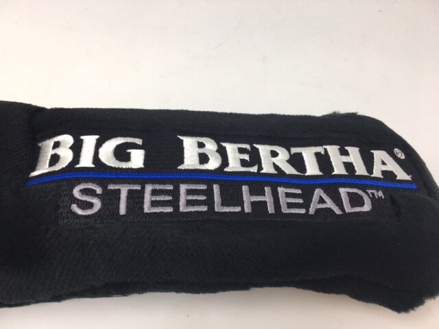 NEW Callaway Golf GREAT Big Bertha STEELHEAD 2, BLACK PLUSH VELOUR Headcover