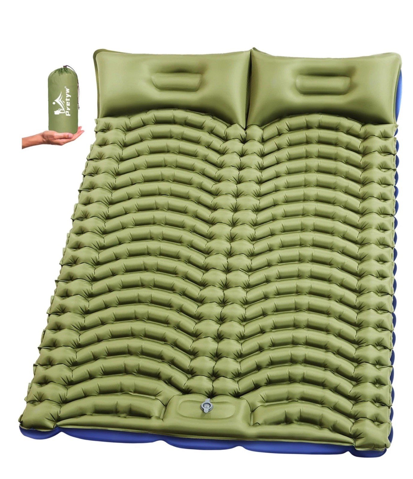 Pretyw Double Sleeping Pad for Camping - Ultralight Camping Mattress