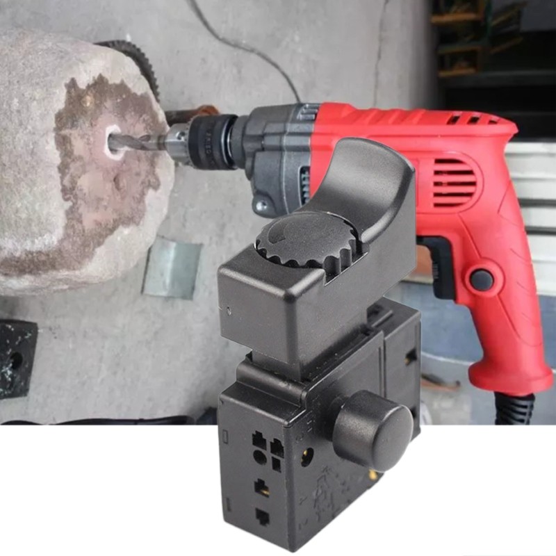 Speed Regulating Switch FA2-6/1BEK Lock on Power Tool Electric Drill Speed