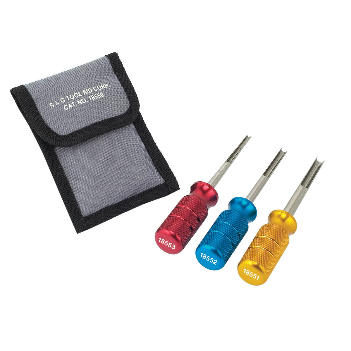 Tool Aid 18550 3 Piece Steel Deutsch Terminal Release Tool Kit