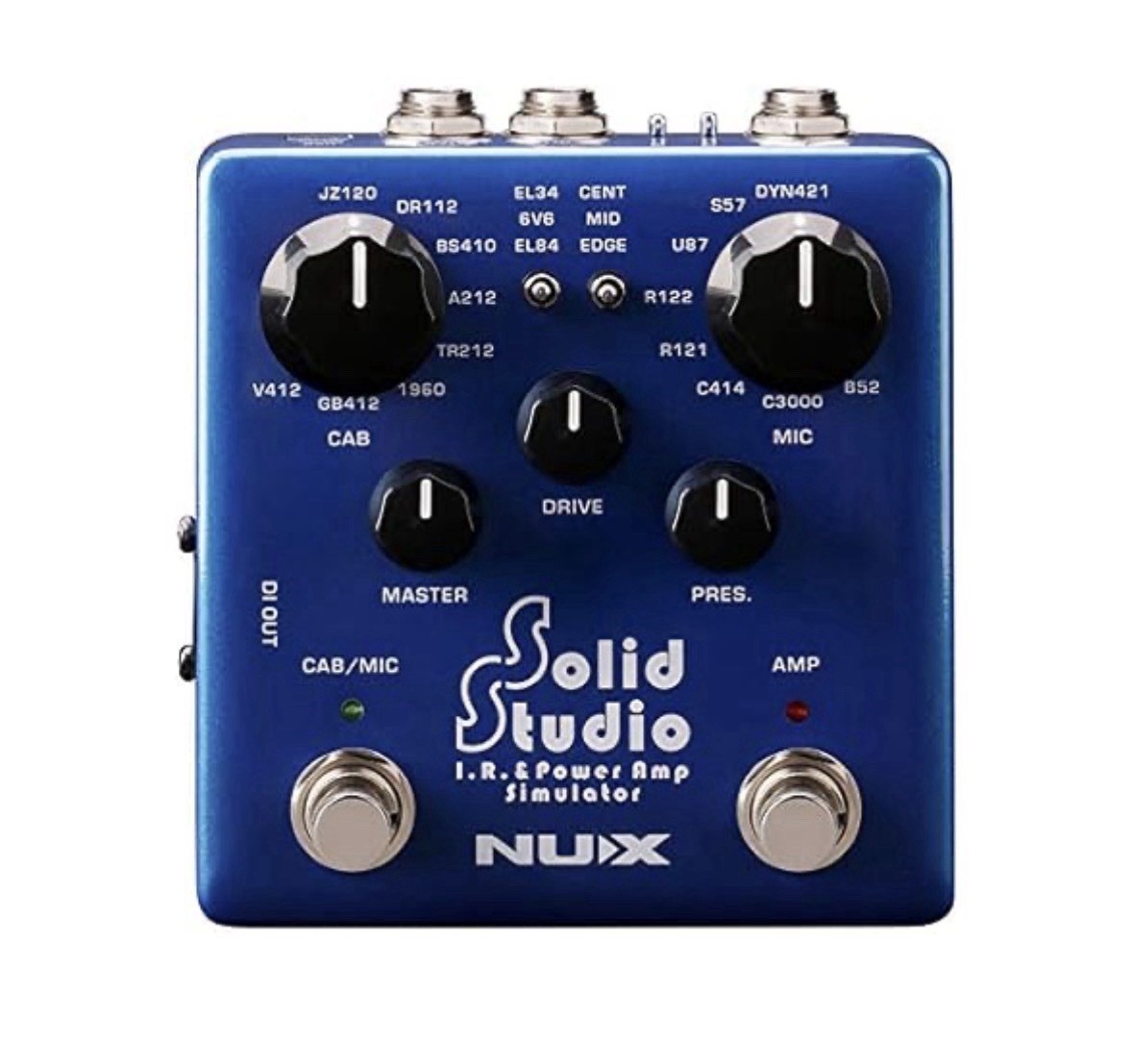 NUX NSS-5 Solid Studio IR+ Power Amp Simulator Pedal - Record Direct NIB