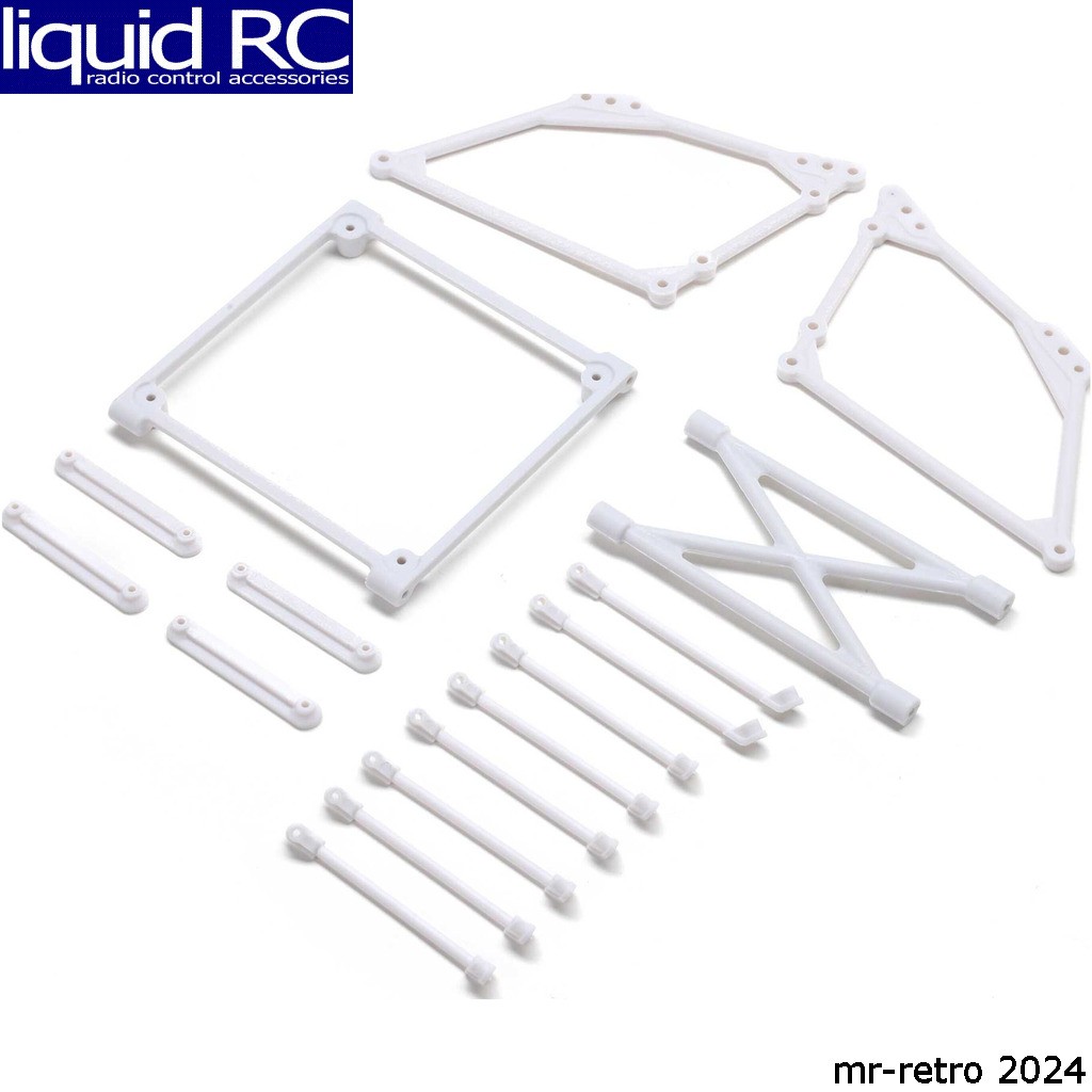Losi -2420 Top Wing Mount Set White: 22S Sprint