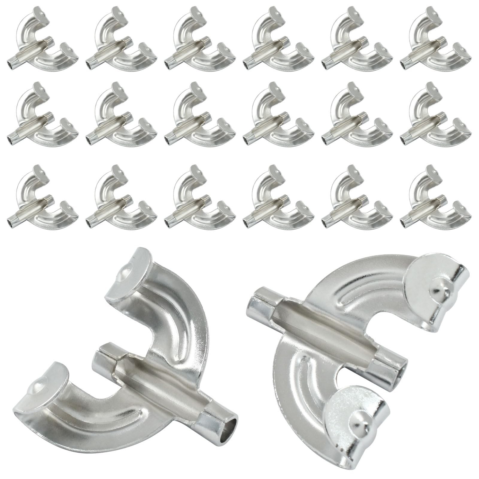 20 Pack Metal Bass Drum Claw Hooks Replacement Parts for Percussion Drums