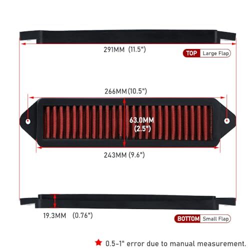 Cabin Air Cowl Filters Compatible with B-MW E chassis E82 E88 E90 E91 E92 red