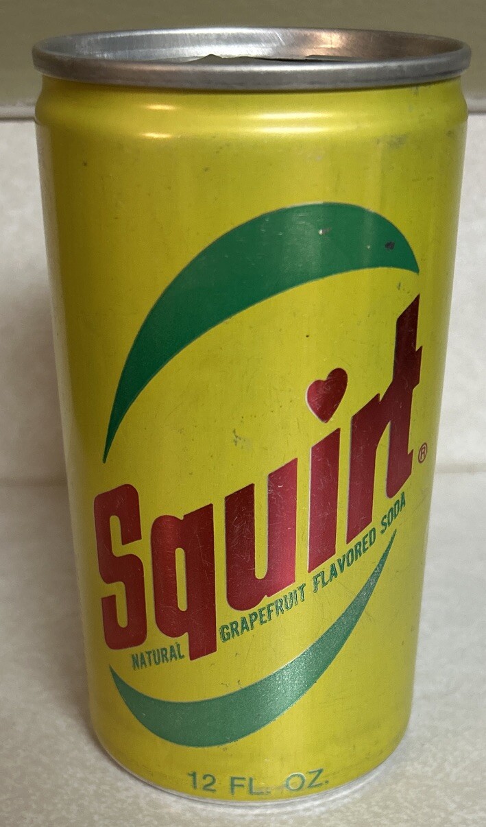 Vintage SQUIRT 12oz. Empty Pull Tab Aluminum Soda Can