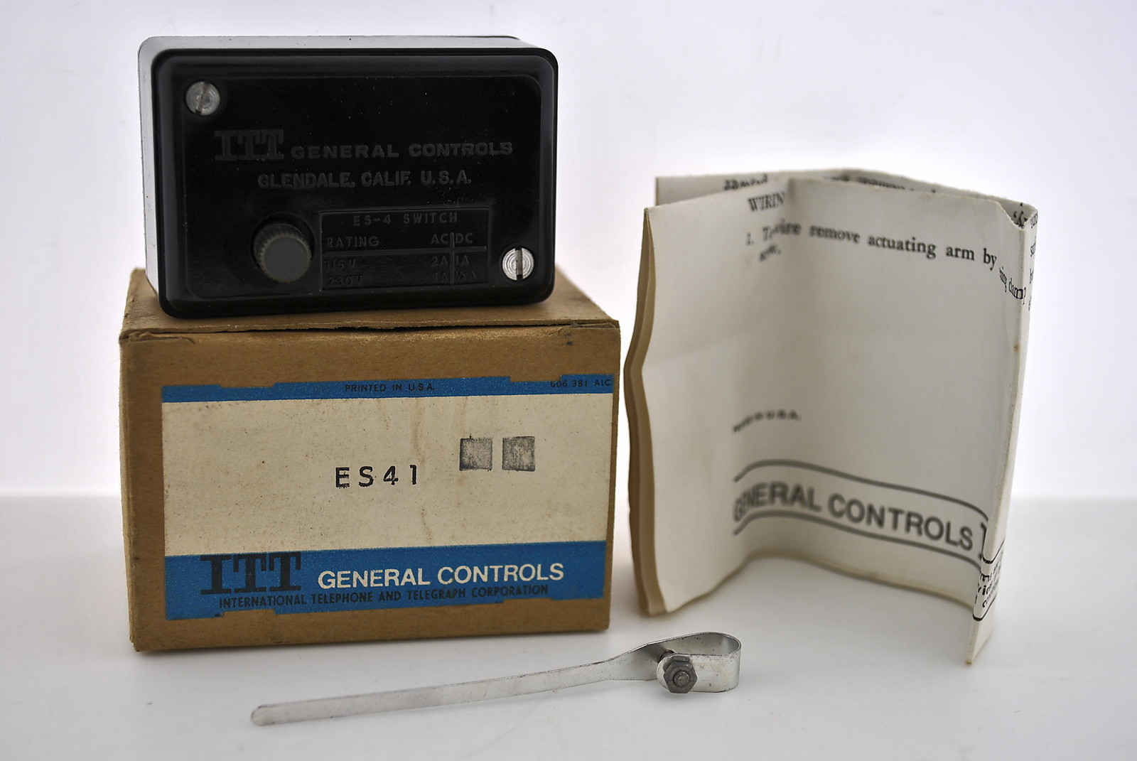 ITT General Controls ES41 Actuator Switch