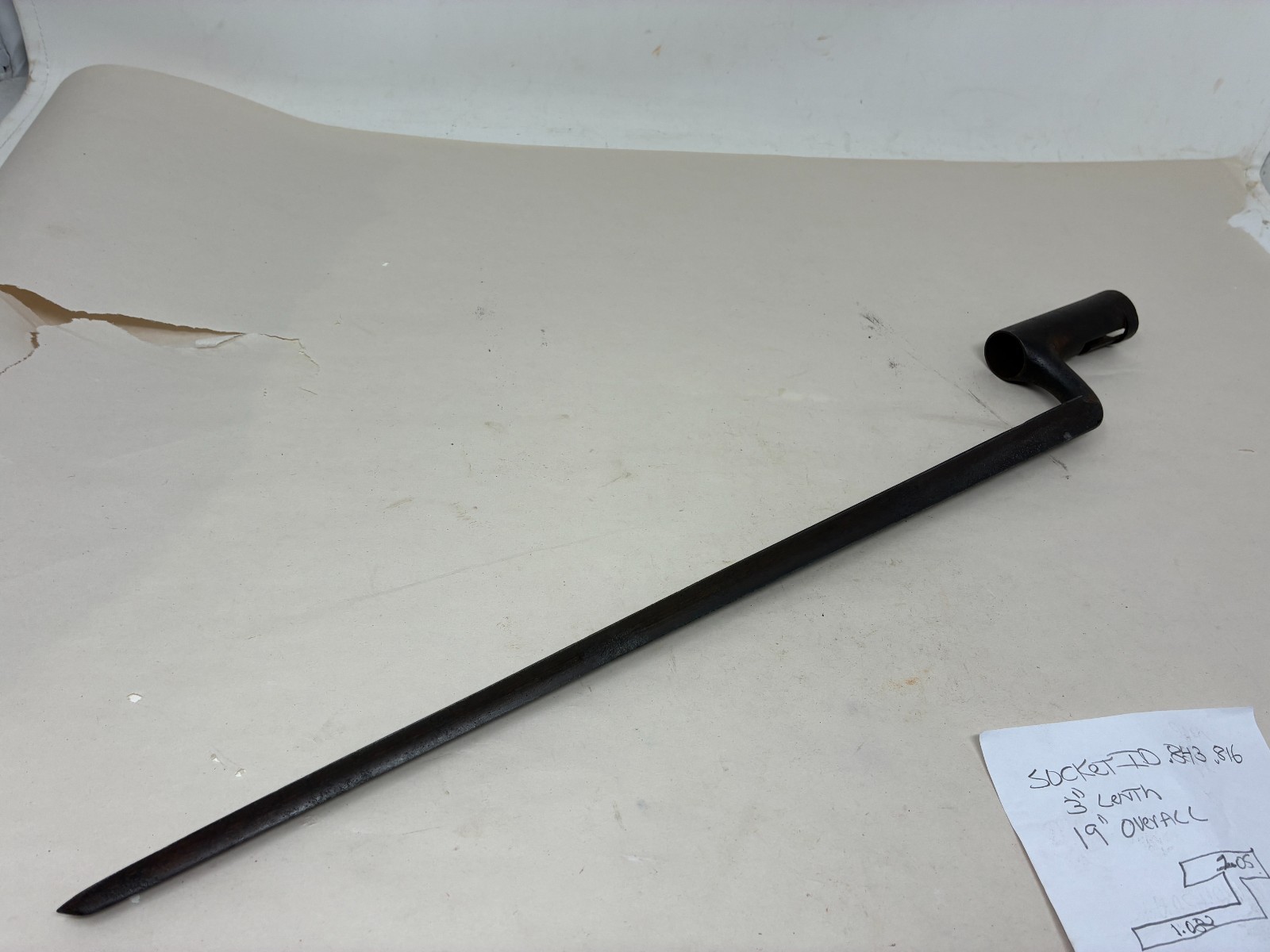 Original US Model 1812 Springfield Musket Bayonet