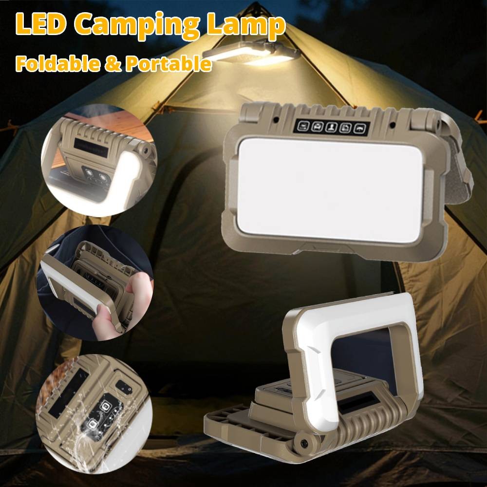 LED Work Light Foldable Work Light Rechargeable for Camping Emergency Essential