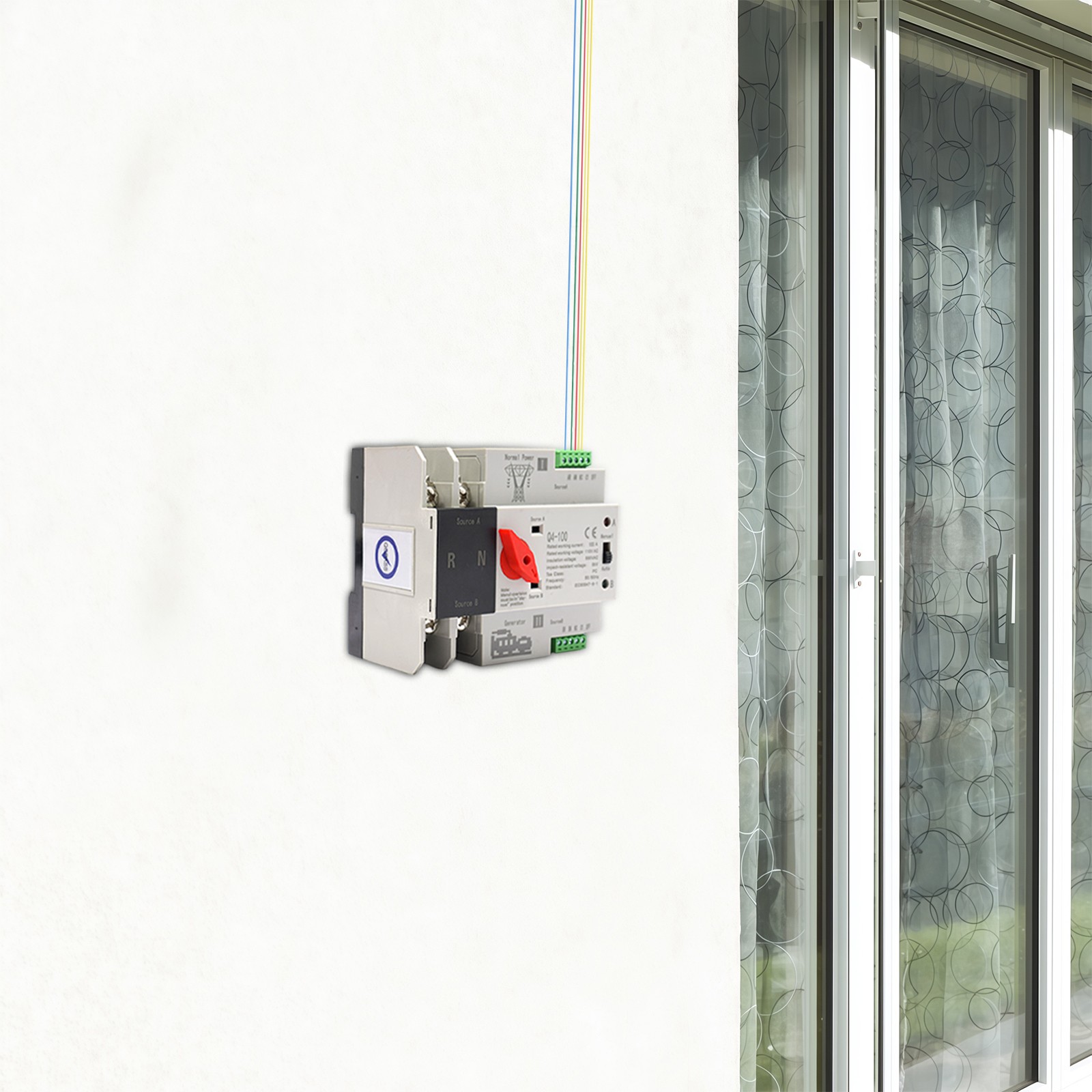 110V 100A 2P 50hz Dual Power Automatic Transfer Switch For Generator Changeover!