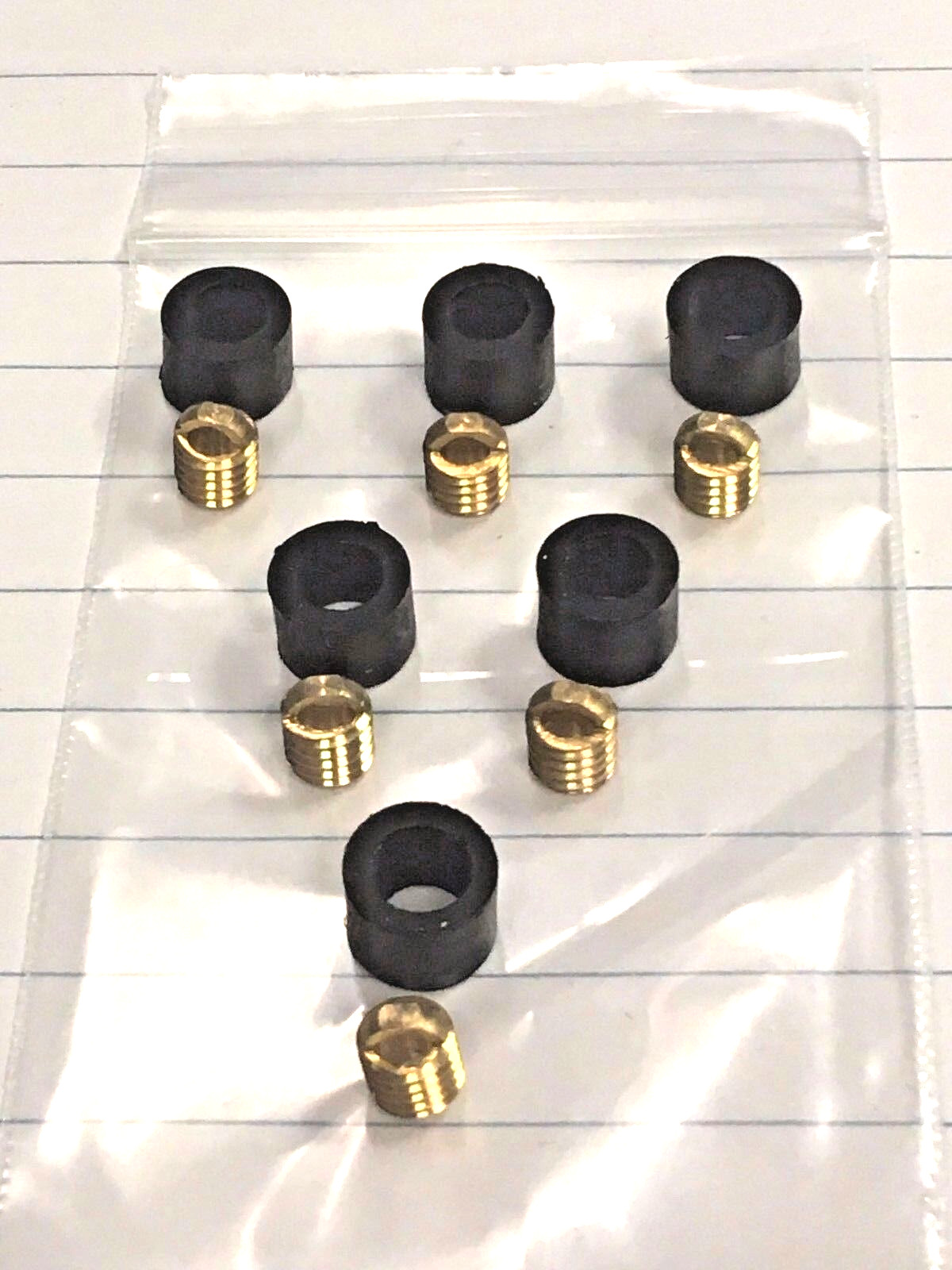 Refrigeration Hose Repair Kit, For Hoses with 1/4" Knurled Nut Flared Ends (6)