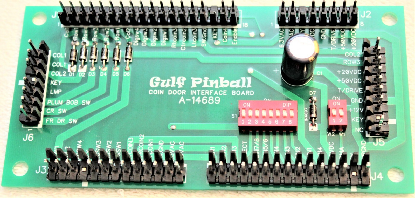 NEW Bally and Williams Coin Door Interface Board A-14689