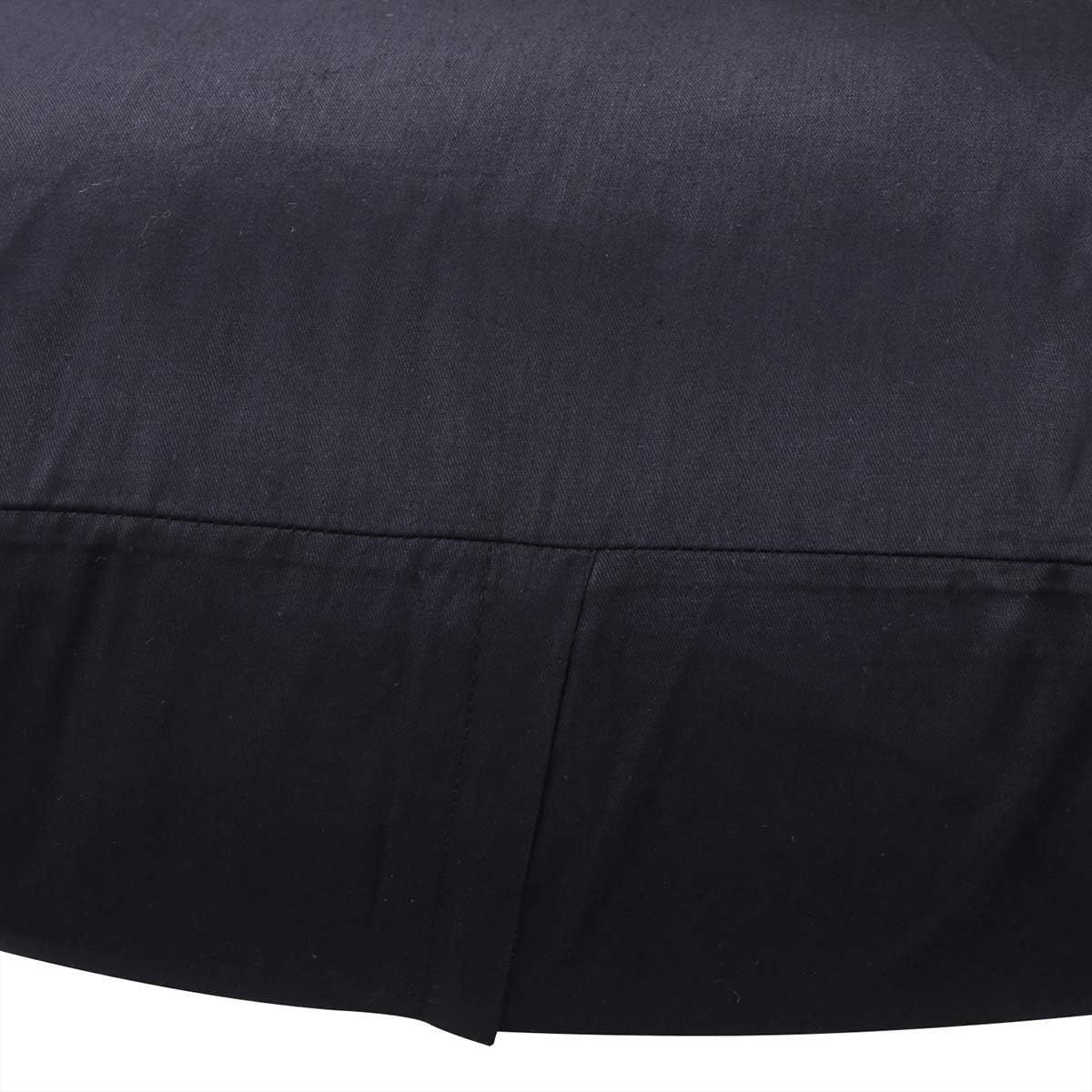 4-Pack 100% Cotton Comfortable Solid Decorative 20x20inch/50x50cm, Black