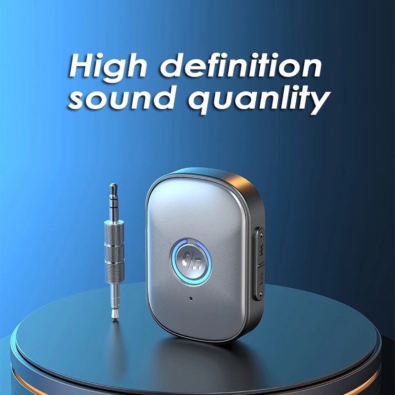 Bluetooth 5.3 Audio Receiver AUX 3.5mm Jack Stereo Wireless Audio Adapter