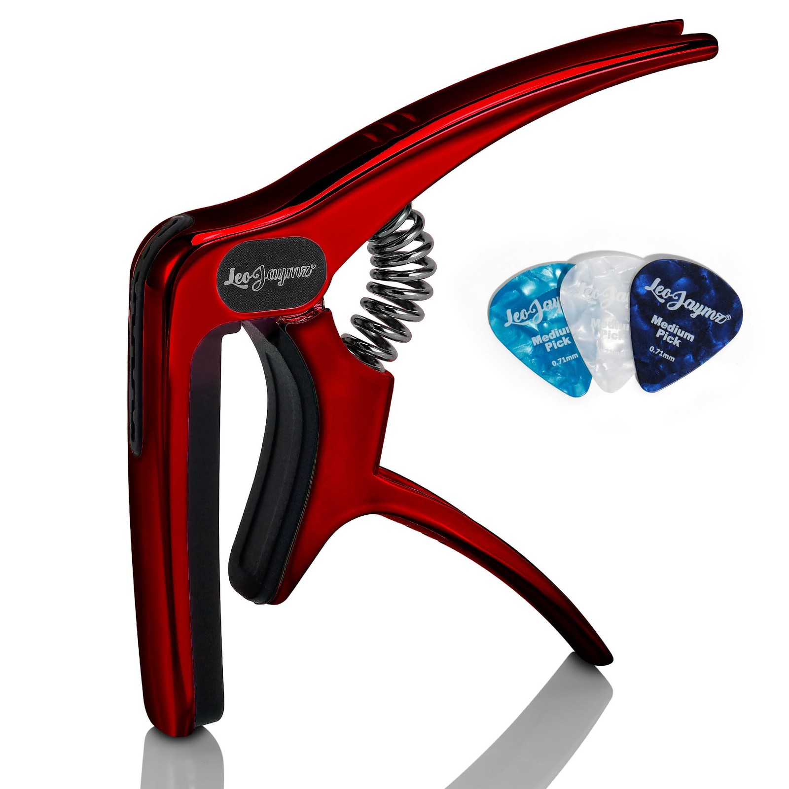Heavy Duty Guitar Capo for Acoustic/Electric Guitars, Guitar Clip made of Zin...