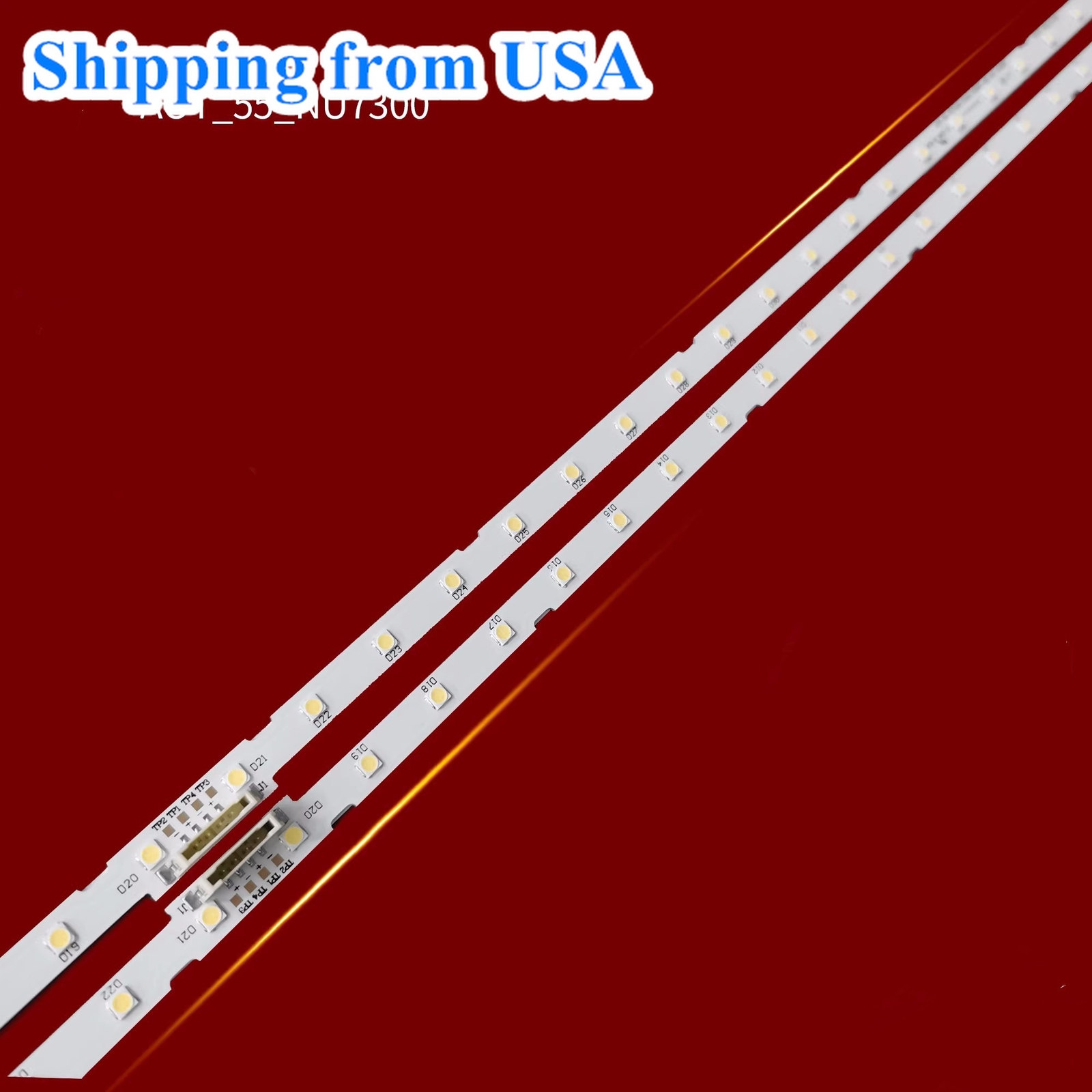 LED strips(2) for 55" TV UN55NU7100 UN55NU7300 UE55NU7105 UN55NU7200 UN55NU6950F