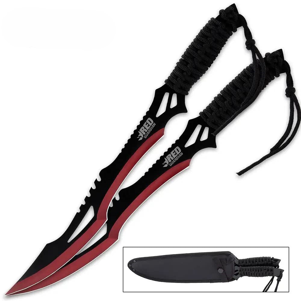 Guardian Twin Machete Set With Sheath | 11” Stainless Steel Blades