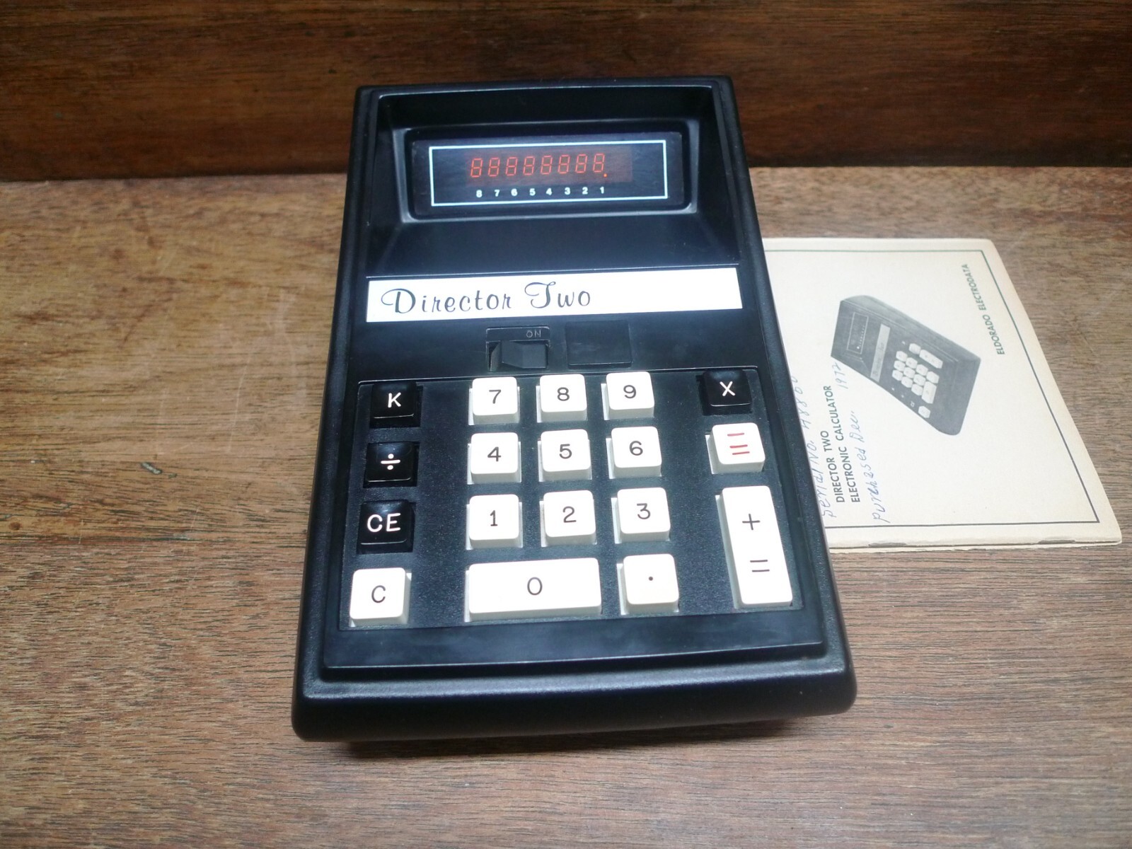 ELDORADO ELECTRODATA DIRECTOR TWO RARE VINTAGE CALCULATOR WORKS PERFECTLY