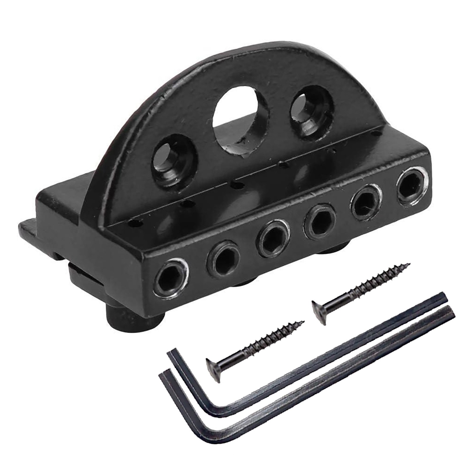 Hardware Replacement Locking Nut for Headless 6-String Guitar Black Zinc Alloy