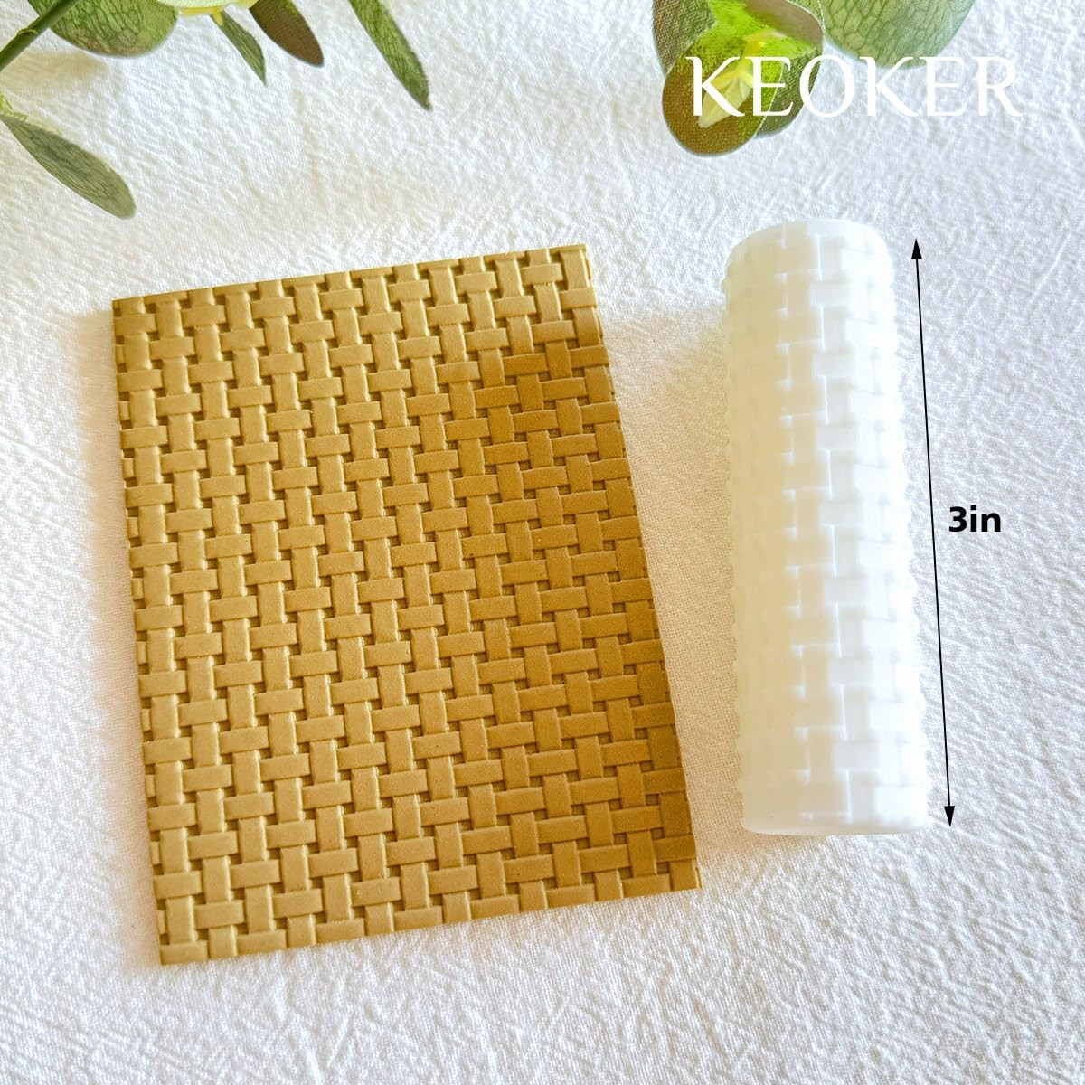 Polymer Clay Texture Roller, 3In Woven, like Polymer Clay Texture Sheets, Great