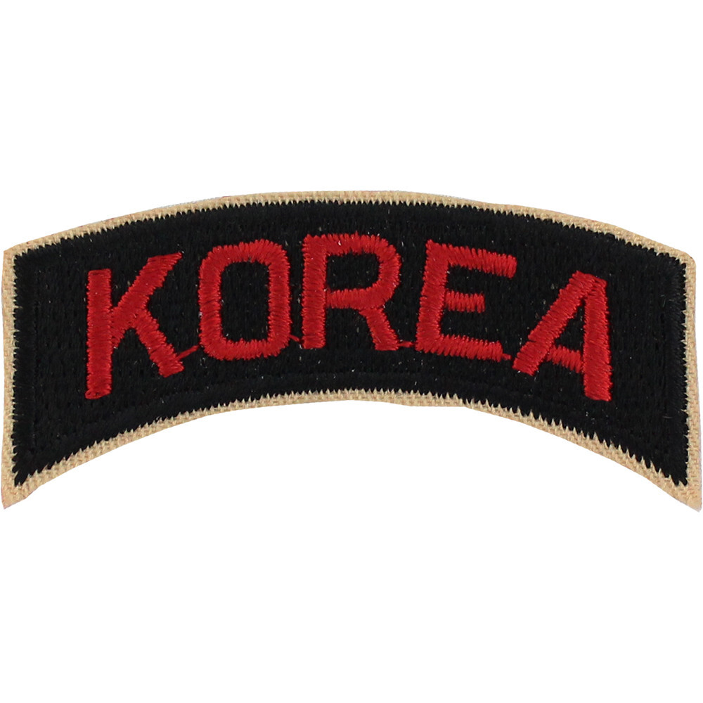 Korea Tab (Black & Red) ( 2 1/4" Wide  x 3/4" High ) P351A