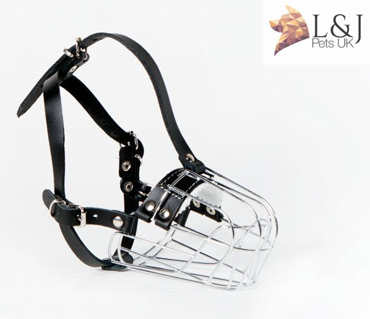 New Metal STRONG Wire Basket Dog Muzzle for Pappilon  Spitz Jack Russell other
