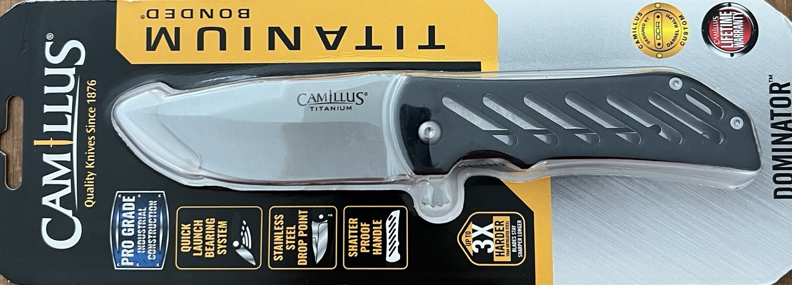 Camillus Dominator Titanium Bonded Folding Knife - 19396 - NEVER OPENED