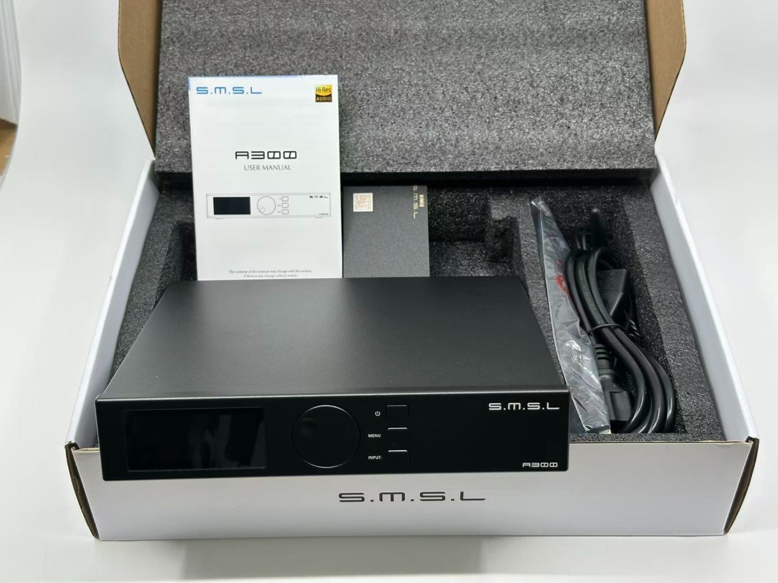 SMSL A300 Power Amplifier 2.1 Audio System BTL Mode SDB Patented Sound Effects